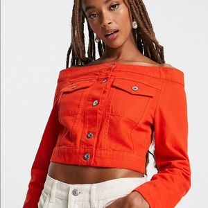 ASOS Off the Shoulder Denim Jacket!